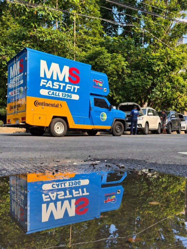 MMS FAST FT ร่วมกับพันธมิตรยางชั้นนำ Continental และน้ำมันเครื่อง TOTAL - MMS AFTER-FLOOD CARE